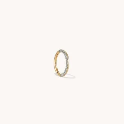 Earrings<Mejuri Cartilage Pav Diamond Mini Hoop