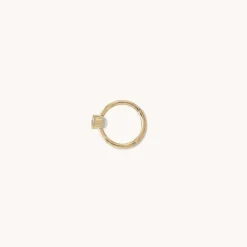 Earrings<Mejuri Cartilage Solo Diamond Mini Hoop