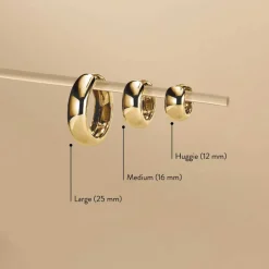 Earrings<Mejuri Chunky Medium Hoops