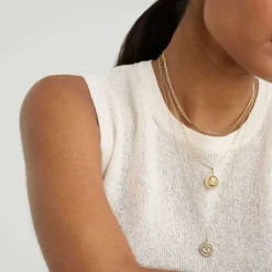Necklaces<Mejuri Courage: Evil Eye Coin Charm Pendant