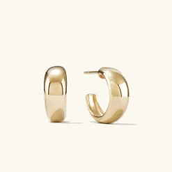 Earrings<Mejuri D Me Hoops