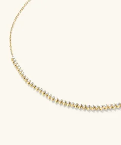 Necklaces<Mejuri Diamond Half Tennis Necklace