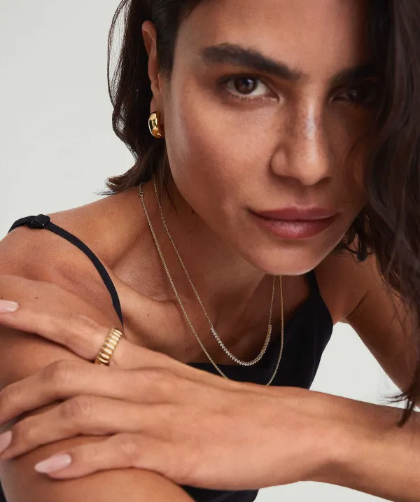 Necklaces<Mejuri Diamond Half Tennis Necklace