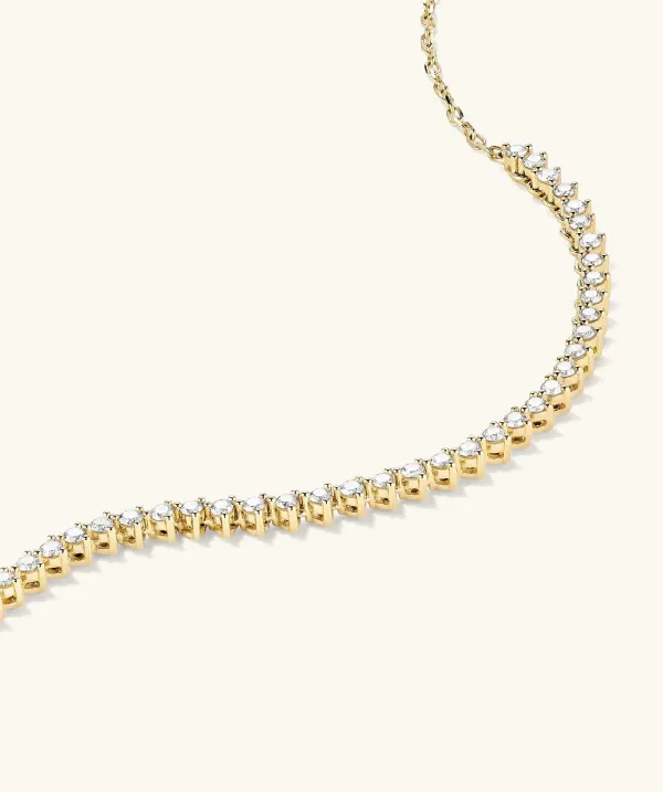 Necklaces<Mejuri Diamond Half Tennis Necklace
