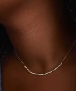 Necklaces<Mejuri Diamond Half Tennis Necklace