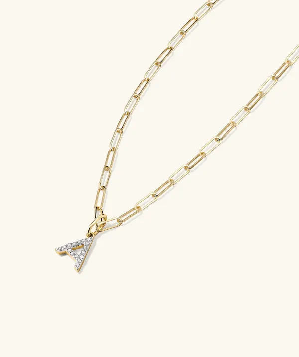 Necklaces<Mejuri Diamond Letter Charm