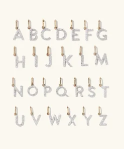 Necklaces<Mejuri Diamond Letter Charm