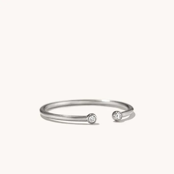Rings<Mejuri Diamonds Open Ring