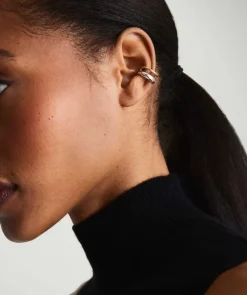Earrings<Mejuri Duet Mixed Ear Cuff