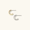 Earrings<Mejuri Duet Mixed Huggie Hoops