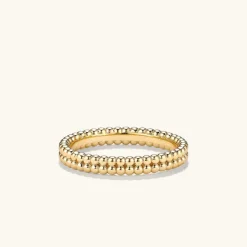 Rings<Mejuri Duo Beaded Stacker Ring
