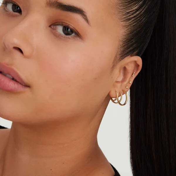 Earrings<Mejuri Easy Medium Hoops