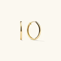 Earrings<Mejuri Easy Medium Hoops