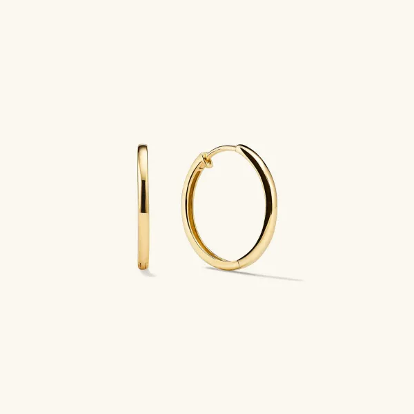 Earrings<Mejuri Easy Medium Hoops