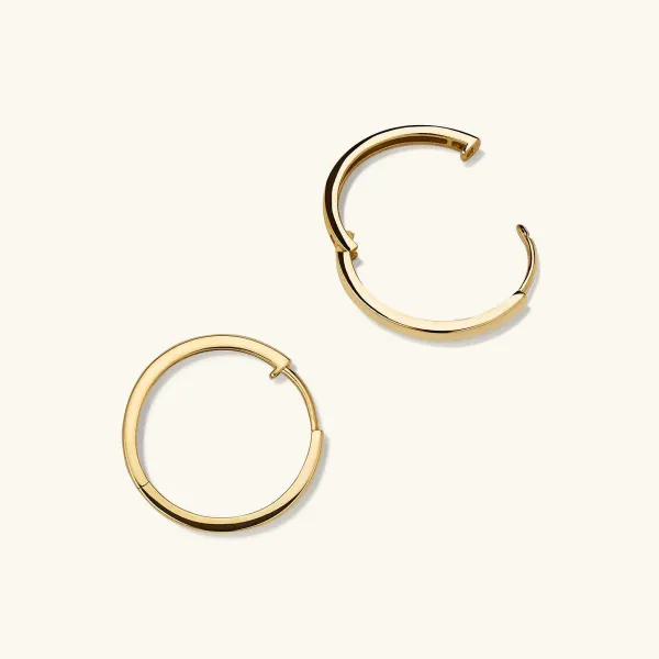 Earrings<Mejuri Easy Medium Hoops