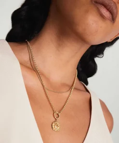 Necklaces<Mejuri Energy: Sun Coin Charm Pendant