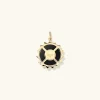 Necklaces<Mejuri Energy: Sun Pav Diamond Coin Charm Pendant