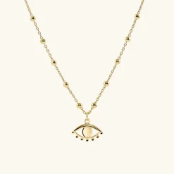Necklaces<Mejuri Evil Eye Beaded Pendant Necklace