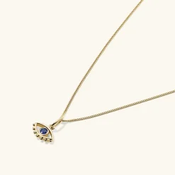 Necklaces<Mejuri Evil Eye Gemstone Charm