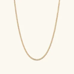Necklaces<Mejuri Flat Curb Chain Necklace