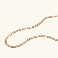 Necklaces<Mejuri Flat Curb Chain Necklace