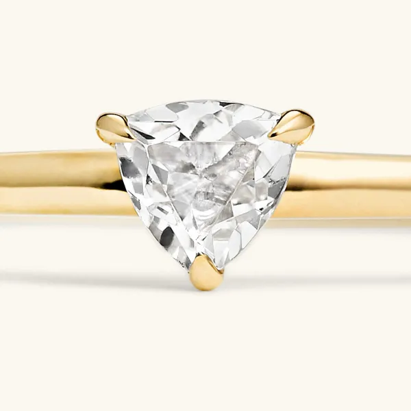 Rings<Mejuri Gemstone Trillion Stacker Ring