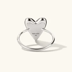 Rings<Mejuri Heart Pav Diamond Ring