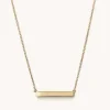 Necklaces<Mejuri Horizontal Engravable Bar Necklace
