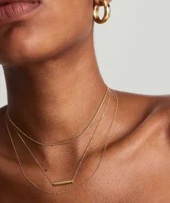 Necklaces<Mejuri Horizontal Engravable Bar Necklace