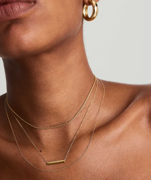 Necklaces<Mejuri Horizontal Engravable Bar Necklace