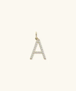 Necklaces<Mejuri Lab Grown Diamond Oversized Letter Charm