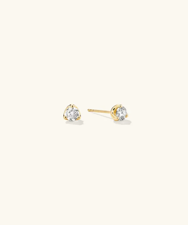 Earrings<Mejuri Lab Grown Diamond Round Studs 0.5 Tcw
