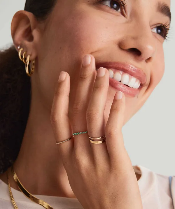 Rings<Mejuri Lace Gemstone Ring