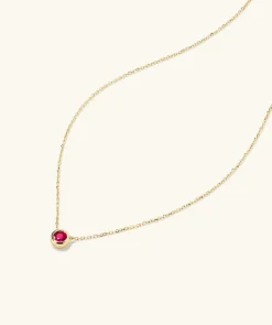 Necklaces<Mejuri Large Gemstone Necklace