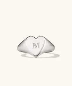 Rings<Mejuri Large Heart Signet