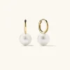 Earrings<Mejuri Large Pearl Huggies