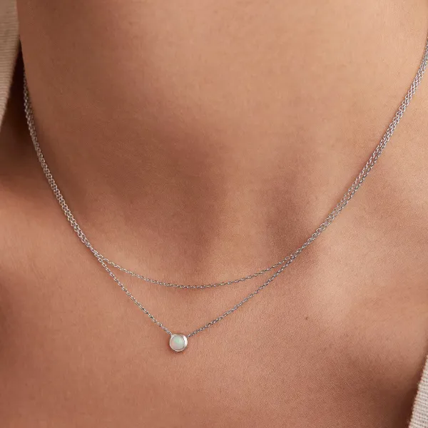 Necklaces<Mejuri Layered Opal Necklace