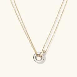 Necklaces<Mejuri Linked Two-Tone Necklace