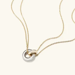 Necklaces<Mejuri Linked Two-Tone Necklace
