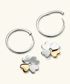 Earrings<Mejuri X Ganni Clover Convertible Hoops