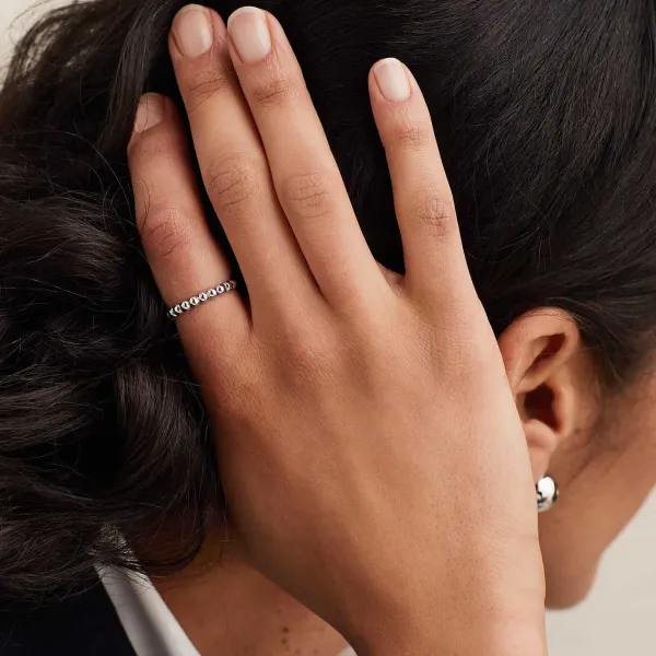 Rings<Mejuri Metallic Sphere Ring