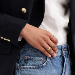 Rings<Mejuri Metallic Sphere Ring