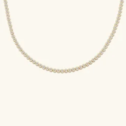 Necklaces<Mejuri Micro-Pav Diamond Rivi Re Choker