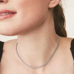 Necklaces<Mejuri Micro-Pav Diamond Rivi Re Choker