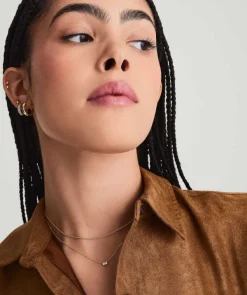 Necklaces<Mejuri Mini Baguette Diamond Necklace
