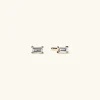 Earrings<Mejuri Mini Baguette Diamond Studs