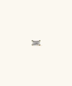 Earrings<Mejuri Mini Baguette Diamond Stud