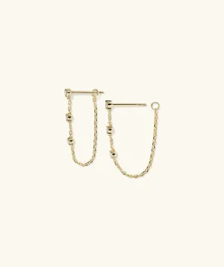 Earrings<Mejuri Mini Diamond Chain Studs