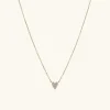 Necklaces<Mejuri Mini Heart Pav Diamond Necklace