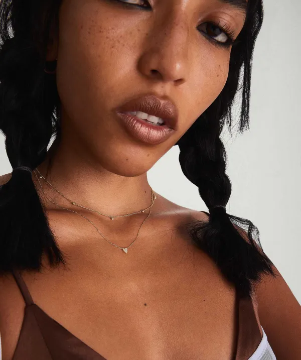 Necklaces<Mejuri Mini Heart Pav Diamond Necklace